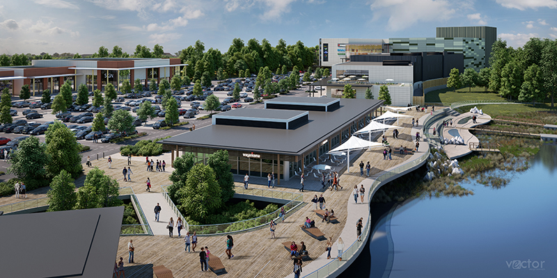 Picture of Rushden Lakes leisure, retail and shopping centre